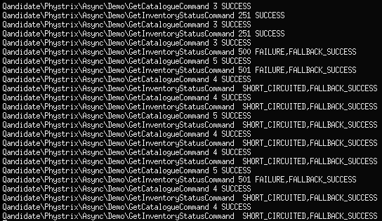 Sample command log showing circuit breaker in action